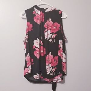 Liz Carborne Career Sleeveless Floral Blouse🖤